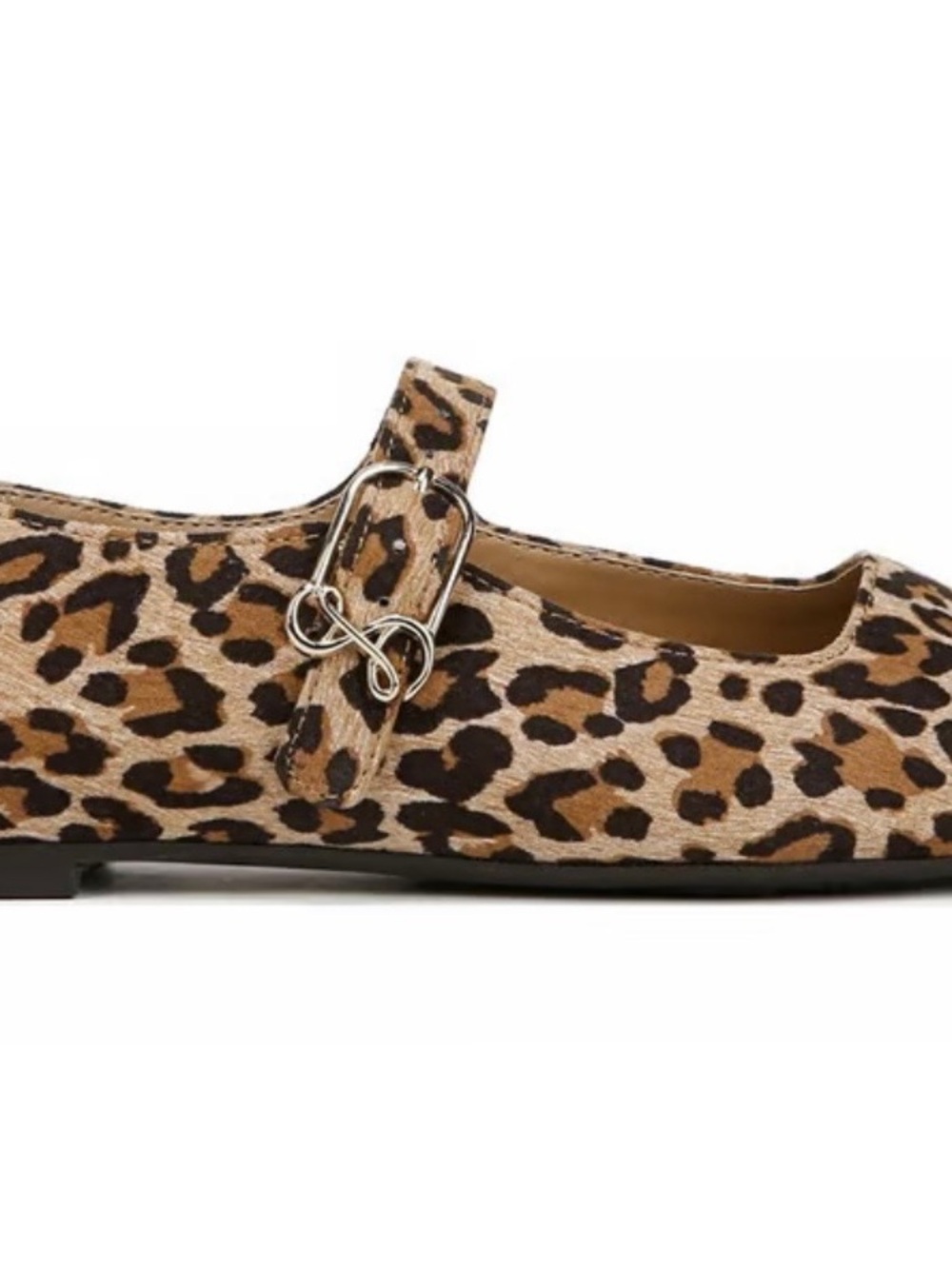 Leopard Print Mary Jane Flats - Tan Brown by Sam & Libby - Picture 3 of 5
